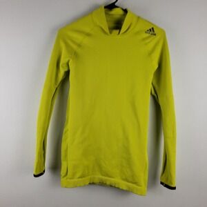 Adidas Men's L‎ Techfit Climaheat Compression Shirt Bright Chartreuse Green